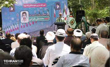 آیین نام گذاری پل بهاران به نام شهید امنیت محمدعلی بایرامی