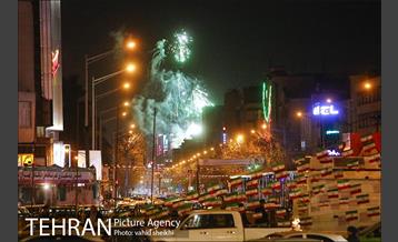 نور افشانی در میدان انقلاب بمناسبت 22 بهمن 9