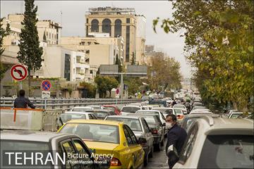 ترافیک تهران در یک روز بارانی 25