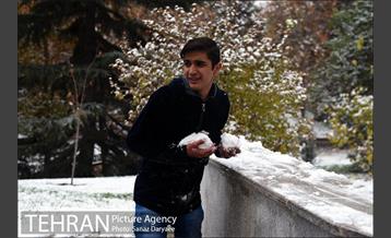 بارش برف پاییزی در تهران 12