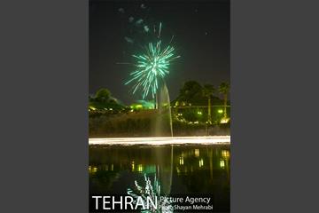 نور افشانی دریاچه باغ هنر اراضی عباس آباد به مناسب عید غدیر خم 4