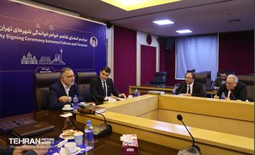 آیین امضای تفاهم‌نامه خواهرخواندگی بین تهران و ایروان 5