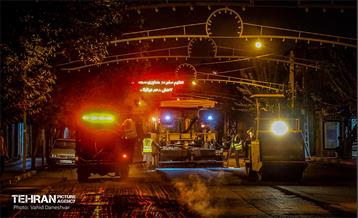 طرح خدمت؛ عملیات تراش و روکش آسفالت منطقه 17