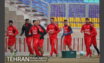 تمرین تیم فوتبال پرسپولیس تهران