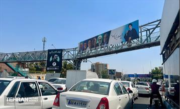 نصب تبلیغات نامزدهای چهاردهمین دوره انتخابات ریاست جمهوری در پایتخت 4