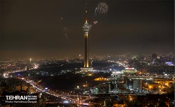 نور افشانی پایتخت از فراز برج میلاد  16
