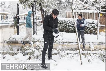 بارش برف در میدان نبوت (هفت حوض) 2