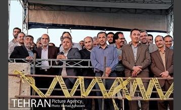 مراسم ورود ماشین حفار به ایستگاه B7 خط 7مترو 33