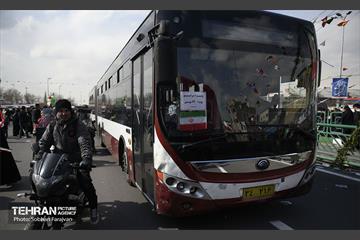 خدمات شهرداری تهران در پایان راهپیمایی ۲۲ بهمن 4