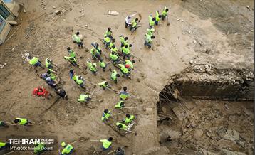 آغاز عملیات ساماندهی منطقه امامزاده داوود(ع) پس از سیلاب 29