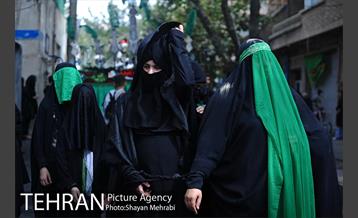 حرکت نمادین کاروان اُسرای کربلا در ده ونک 40