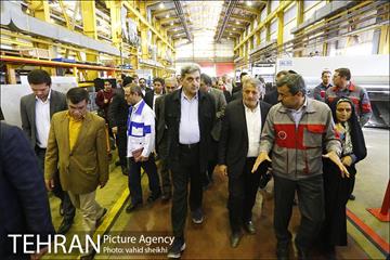 بازدید شهردار تهران از کارخانه واگن سازی تهران 1