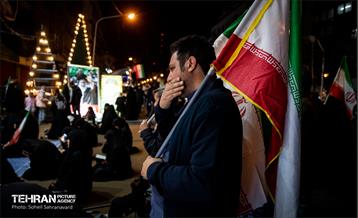 میعادگاه عزاداران رهبر شهید در خیابان کشور دوست