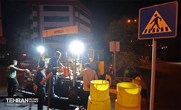 عملیات آسفالت ریزی در منطقه 5 24