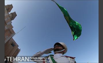 اهتزاز پرچم امام رضا در کمیته ملی المپیک 24