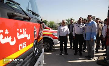 بازدید رییس مدیریت بحران کشور از مرکز آموزش آتش‌نشانی شهرداری تهران 44