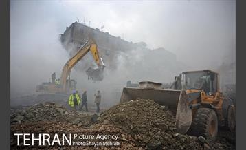 ششمین روز آواربرداری ساختمان پلاسکو -2 7