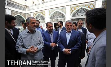 حضور محسن هاشمی در مسجد فخریه برای انتخابات شورایاری ها 12