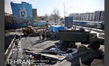 زیرگذر استاد معین قبل از افتتاح 59