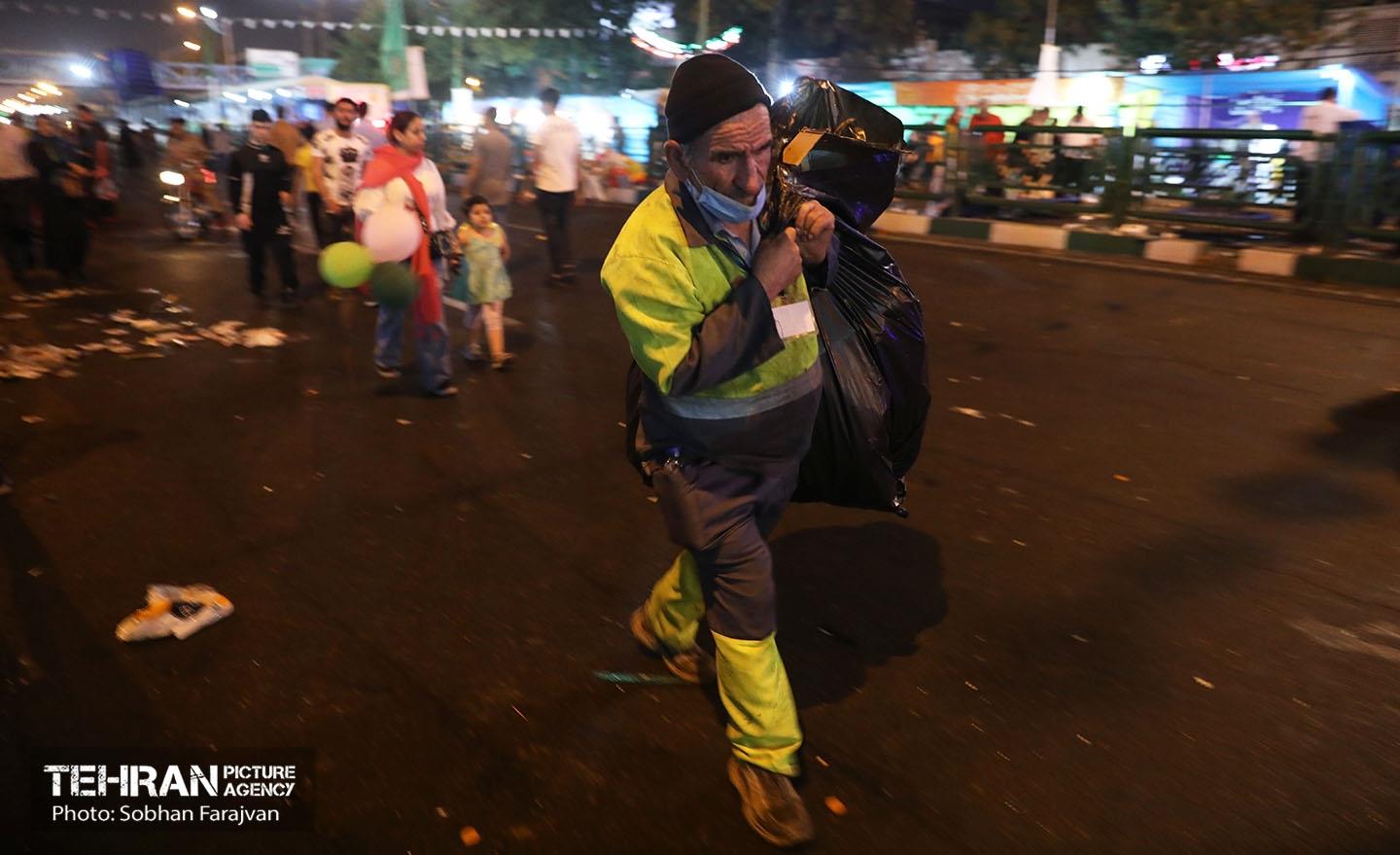 خدمات شهرداری تهران در پایان جشن غدیر 1