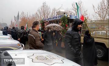مراسم تشییع و تدفین شهید گمنام در بوستان ولایت 4