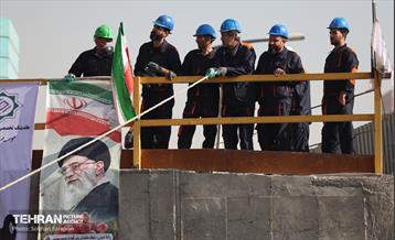 مونتاژ قطعه اصلی دومین دستگاه TBM خط 10 23