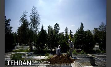 تطهیر و تدفین جانباختگان کرونایی در بهشت زهرا(س) 29