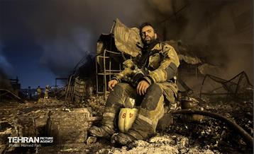 حریق در بازار آهن شادآباد 1