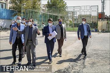 بازدید معاون فنی عمرانی از پروژه های منطقه 12