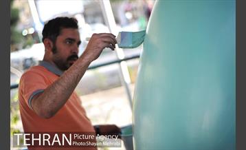 جشنواره تخم مرغ رنگی در بلوار کشاورز 3