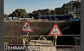 مراسم ورود ماشین حفار به ایستگاه B7 خط 7مترو 7