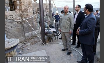 بازدید شهردار تهران از روند بازسازی و مرمت خانه باغ اتحادیه 2