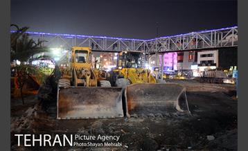 هم‌اکنون؛ جمع‌آوری کارگاه عمرانی میدان هفت تیر 26