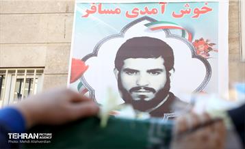 مراسم تشییع پیکر شهید سید مرتضى قدیرى در منطقه 10