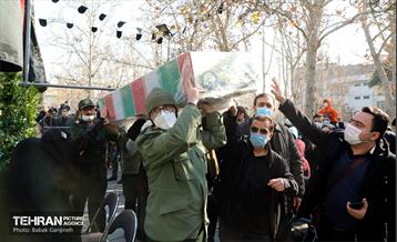 مراسم تشییع و تدفین دو شهید گمنام در منطقه 13