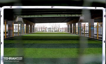 مرمت زمین چمن امامی محرم