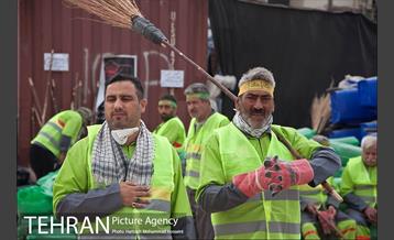 خدمات رسانی نیرو های خادم الحسین (ع) در کربلا 39