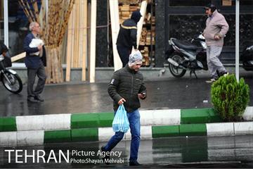 بارش باران پاییزی در تهران 7
