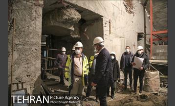 بازدید مهندس امام از مراحل آماده سازی ایستگاه اقدسیه 1