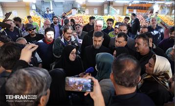 بازدید سخنگوی دولت از بازار میوه و تره‌بار و شهروند جلال آل احمد 39