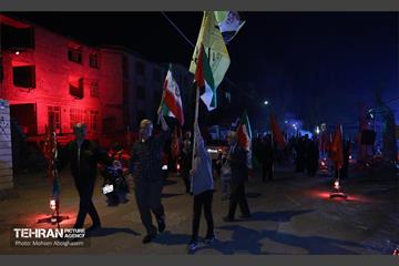یادمان شهدا در محل تجاوز آمریکایی-صهیونیستی به ساختمان‌های مسکونی 23