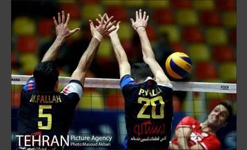 دیدار تیم های والیبال پیکان تهران و شهرداری تبریز