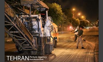 توزیع 5 هزار تن آسفالت در معابر منطقه دوازده 2