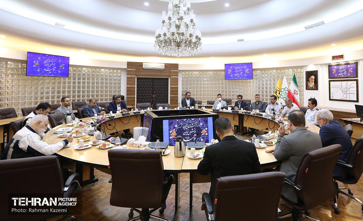 جلسه مشترک شرکت بهره‌برداری متروی تهران و حومه و سازمان آتش‌نشانی و خدمات ایمنی 1