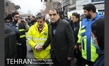 حضور مسوولان در حادثه پلاسکو 10