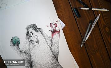 برگزاری ورکشاپ تخصصی کاریکاتور "آتیش نسوزونیم" 5