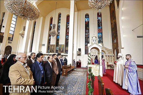 دیدار شهردار منطقه شش از کلیسای سرکیس مقدس