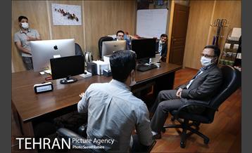 بازدید مدیرعامل مترو از آژانس عکس تهران و استودیو شهر 4