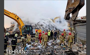سومین روز عملیات امداد ونجات حادثه پلاسکو 15