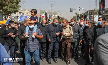 حضور شهردار تهران در مراسم پیاده روی جاماندگان اربعین حسینی 8